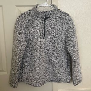 Furry Half Zip Up Jacket